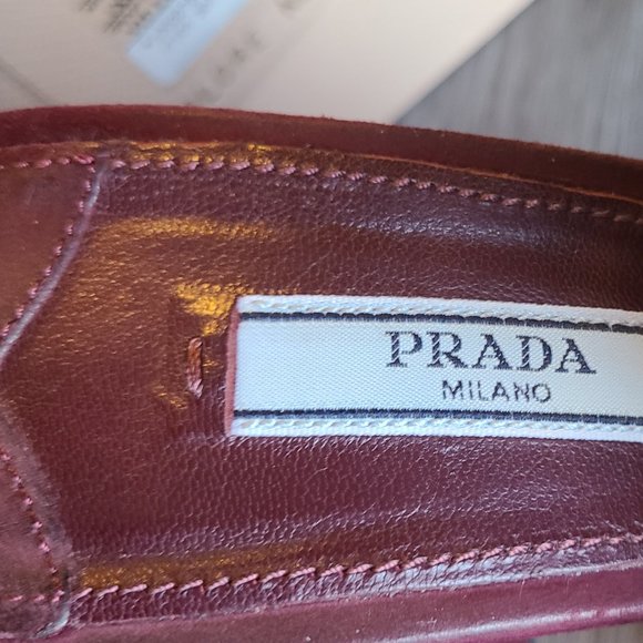 PRADA calzature donna suede shoes ankle strap platform sandal open toe 8.5/39 - Picture 3 of 16